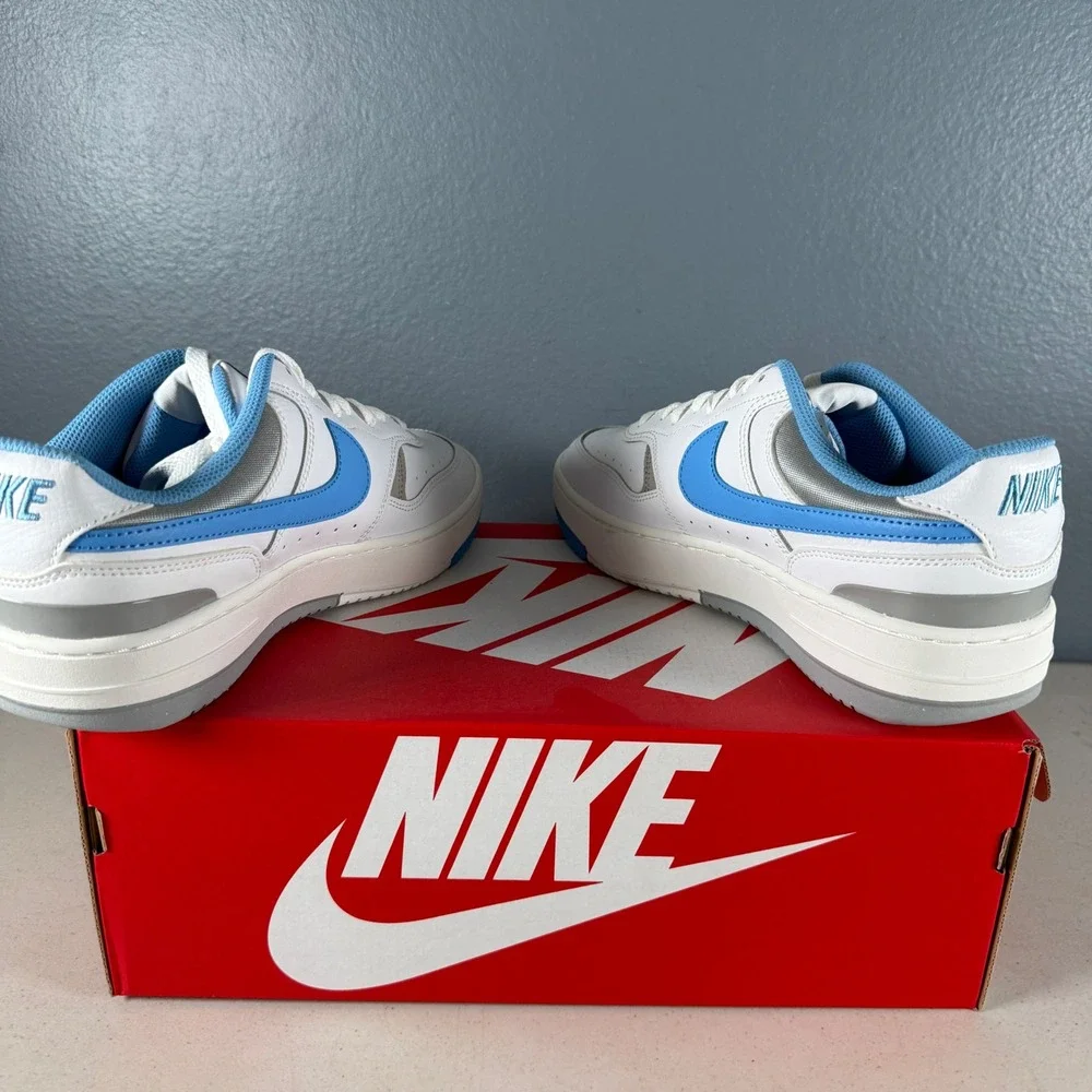 Nike Gamma‎ Force Womens 11 Mens 9.5 White University Blue DX9176-108 Sneakers